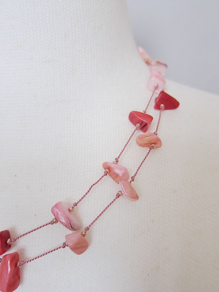 shell pink necklace3