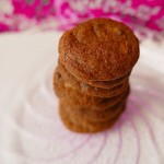 Coffee cookies with white chocolate chips / crunchy
