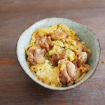 Oyako donburi – rice with wafu chicken and egg  sauce