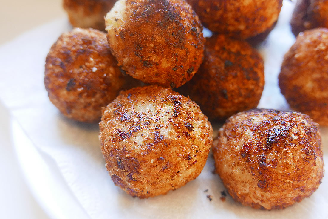 Salmon rice balls croquette – onigiri