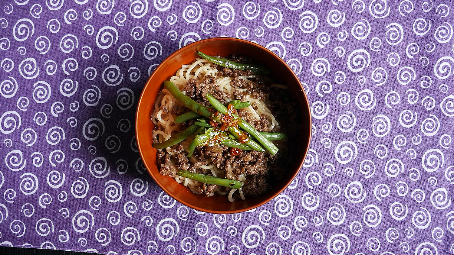 Spicy sichuan noodles without soup