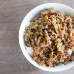 Quick ground beef and rice bowl