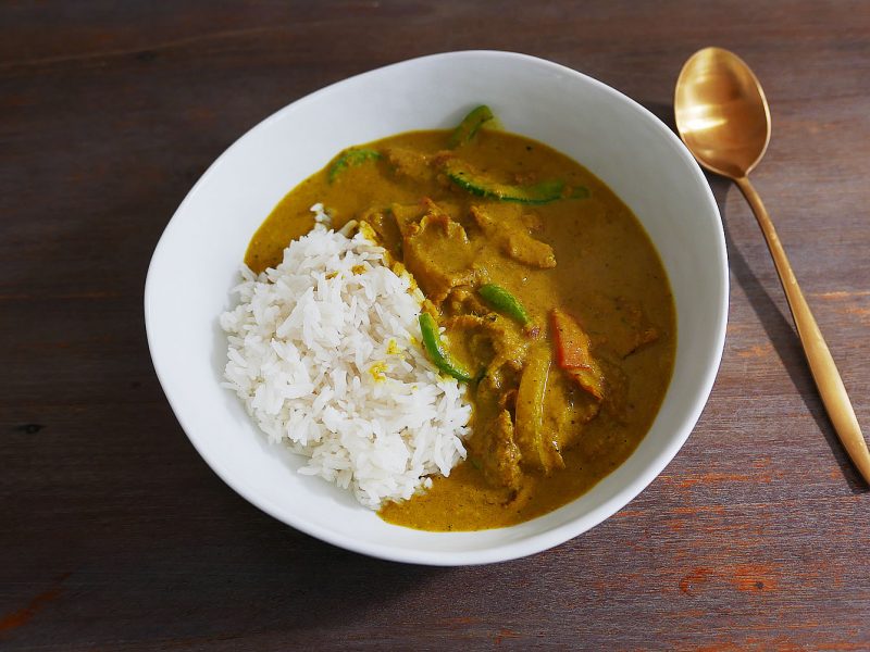 Thai Yellow Curry with Homemade Thai Curry Paste